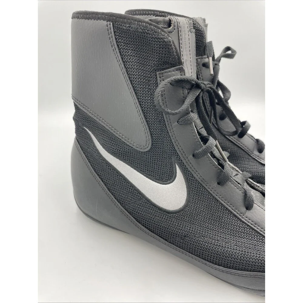 Nike Boxing Shoes Machomai 2 Mens Size 10.5 Black Boxing MMA Like New